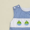 thumbnail image 7 of Sopiago Baby Boy Clothes Embroidery Smocked Jumpsuit Sleeveless Romper for Baby Boy Spring Summer Outfit Baby Boys' Overalls (Dark Blue,3-6 Months), 7 of 7
