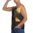 thumbnail image 3 of Balery Sunset Meditating Doberman Camisetas sin mangas para hombre, absorbe la humedad y protege contra el mal olor.-Small, 3 of 7