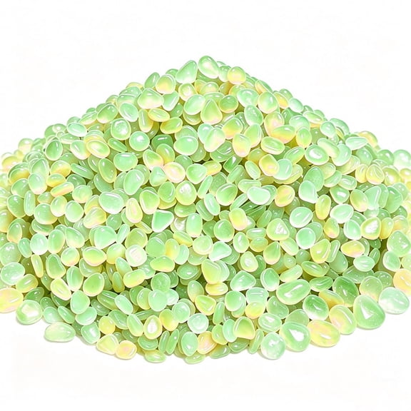 Colorful Glow-in-the-Dark Garden Stones,200/400/600PCS Beautiful Luminous Stepping Stones Glow Rocks for Landscaping Decor