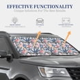 thumbnail image 3 of KLL Flamingo And Zebra Windshield Sun Shade 2-Piece Foldable Car Front Window Sunshade for Most Sedans SUV Truck- Large, 3 of 5