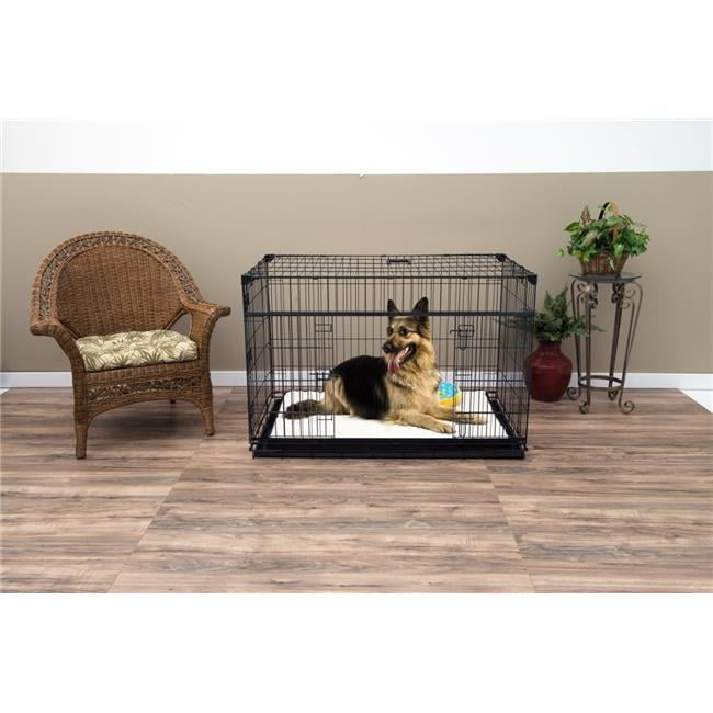 Lucky Dog ZW 51548 48 in. Sliding Double Door Dog Crate Extra Large
