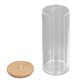 thumbnail image 4 of Dispensador de discos de algodón para cosméticos, organizador transparente para hisopos de algodón de maquillaje, contenedores de almacenamiento redondos con tapa, 4 of 14