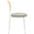thumbnail image 5 of Euston Modern Upholstered Dining Chair with Round Wicker Back Style Set of 2, 5 of 12