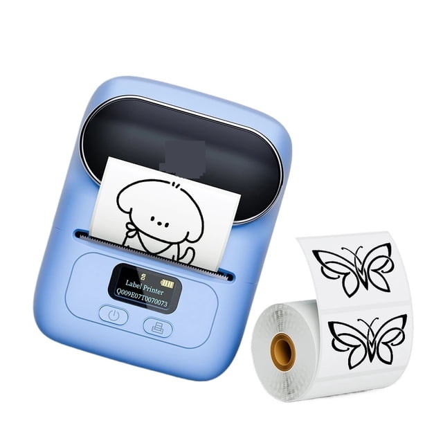 Loomza M110 Imprimante d'Étiquettes Thermique Sans Fil avec Bluetooth, Portable, Mini, 1 Unité