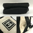 thumbnail image 4 of Pre-Owned Chanel Sport Line Shoulder Bag Pochette Nylon Ivory Black Coco Mark No.8... (Good), 4 of 7