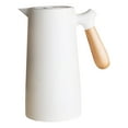 thumbnail image 1 of Hervidor de agua al vacío con aislamiento para té, agua y café, con revestimiento de vidrio de múltiples capas para acampar en casa, blanco, 1 l, 1 of 14