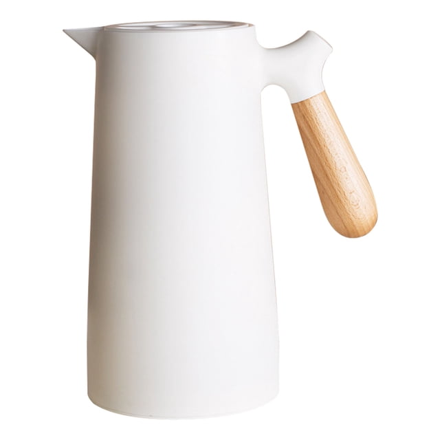Théière Isolée, Doublure en Verre Double Isolation Bouilloire sous Vide pour Maison Blanc,Noir,Rouge,Brun,Vert