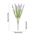 thumbnail image 3 of Artificial Flowers-2 Pack Realistic Fake Floral Arrangement for Home Decor,13.78" Tall Purple Desktop Vase Decor,Stems,Maintenance-Free Silk Flowers for Indoor Outdoor, 3 of 6