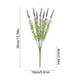 thumbnail image 3 of Arreglo Floral Artificial de Lavanda | Morado y Verde | Plástico | 35 X 15 X 5 Cm | Jarrón Decorativo para El Hogar | 2 Unidades, 3 of 6
