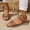 Brown, variant on USSUMA Women's Sandals Women's Fashion Casual Retro One-Strap Spring and Summer New Breathable and Comfortable Flat Sandals Casual Walking Flip Flops up to 65% off