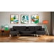 thumbnail image 1 of Sala Modular Doble Chaise Makora Brandon con Memory Foam y Respaldo Ajustable Lino Negro, 1 of 7