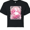 thumbnail image 3 of Wicked - Glinda Portrait - Juniors Cropped Graphic T-Shirt, 3 of 5