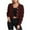 Wine, variant on Womens Sweaters,Fall Cardigan Sweaters for Women,V-neck Breasted Fashionable Temperament Knitted Cardigan Long Sleeved Sweater