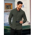 thumbnail image 4 of COOFANDY Men's Dress Shirts Long Sleeve Formal Shirt Wrinkle Free Business Casual Button Down Shirt, 4 of 7