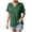 Green, variant on WIZUTIZ Top for Women Sales Plus Size Cotton Linen Linen Athletic Tshirts V-Neck Tunics Ladies Shirts Vintage Solid Tops Ultra Soft Trendy Tshirt Loose Fit Short Sleeve Blouse T-shirt Gr