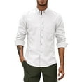 thumbnail image 3 of Bcfgryg Men's Long Sleeve Casual Shirt Solid Color Shirts Men's Slim Fit Dress Shirts, 3 of 3