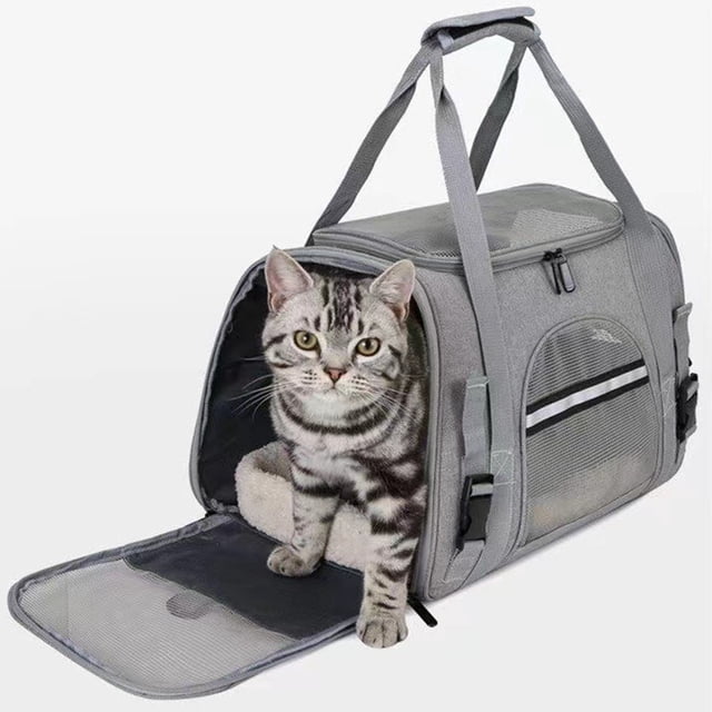 Pet Portador de Mascotas Gato Portátil y Bolso Saliente de Perro Transpirable Para Mascotas Bolsita Para Llevar