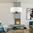 thumbnail image 5 of 49376-76 Livex Lighting Meridian - 7 Light Pendant in Modern Style - 24 Inches wide by 18.5 Inches high-Scandinavian Gray Finish    -Traditional, 5 of 9