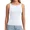 White, variant on Women Ribbed Seamless Workout Tank Top with Built in Bra, Slim Fit Boat Neck Sports Vest for Yoga Pilates Running Casual Home Wear