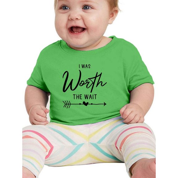I Was Worth The Wait T-Shirt Infant -Smartprints Designs, 24 Months