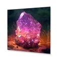 thumbnail image 2 of Designart "Purple Gold Vibrant Stones Regal Gem Tones" Stone Geode Metal Wall Decor, 2 of 5