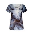 thumbnail image 4 of Fiudx Camisas para Mujer Blusa Holgada de Manga Corta con Cuello En V Informal Estampada a La Moda para Mujer, 4 of 5