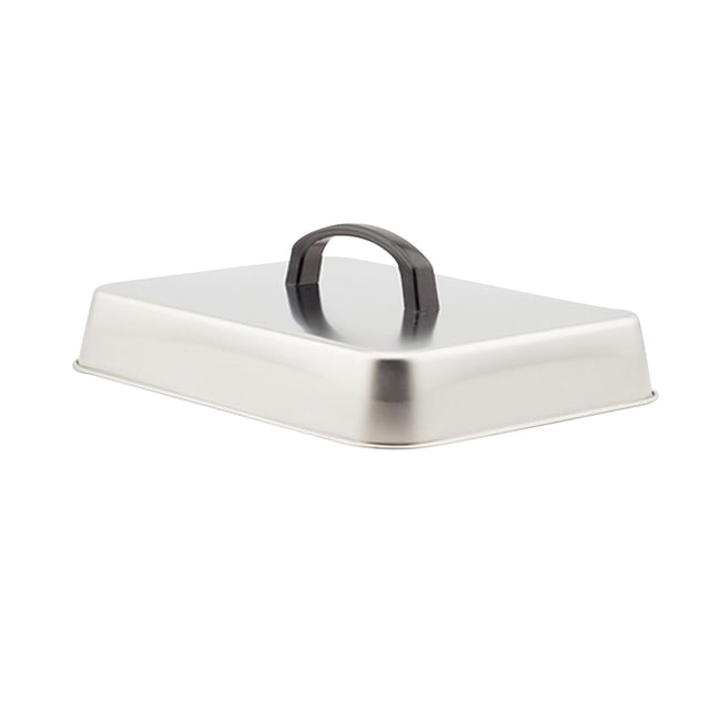 Tapa de parrilla de metal, cubierta para hamburguesas, accesorio para plancha, cubierta para alimentos, cúpula para derretir queso para filetes de 40 cm x 30 cm x 5 cm