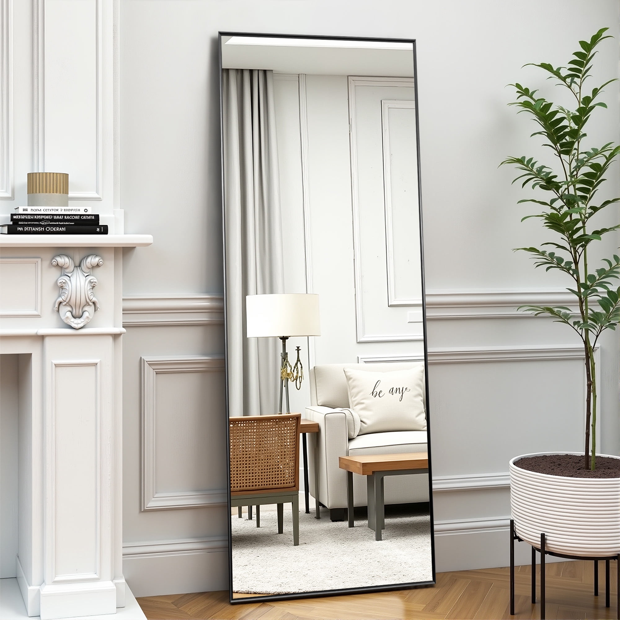 MAYEERTY 64x21 Wall Mounted Vanity Mirror Modern Bathroom Vanity Mirror for Bedroom
