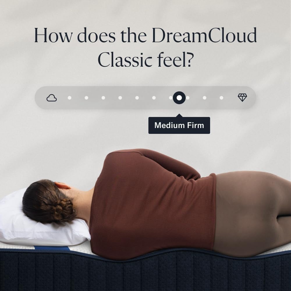 DreamCloud Classic 12" Twin Mattress - Memory Foam (New Version) - 365 Night Trial - Fiberglass Free - Forever Warranty - Mattress in a Box - CertiPUR-US® Certified