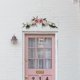 thumbnail image 3 of Arco de boda artificial con flores para puerta, umbral, corona de flores, guirnalda floral Rosado, 3 of 9