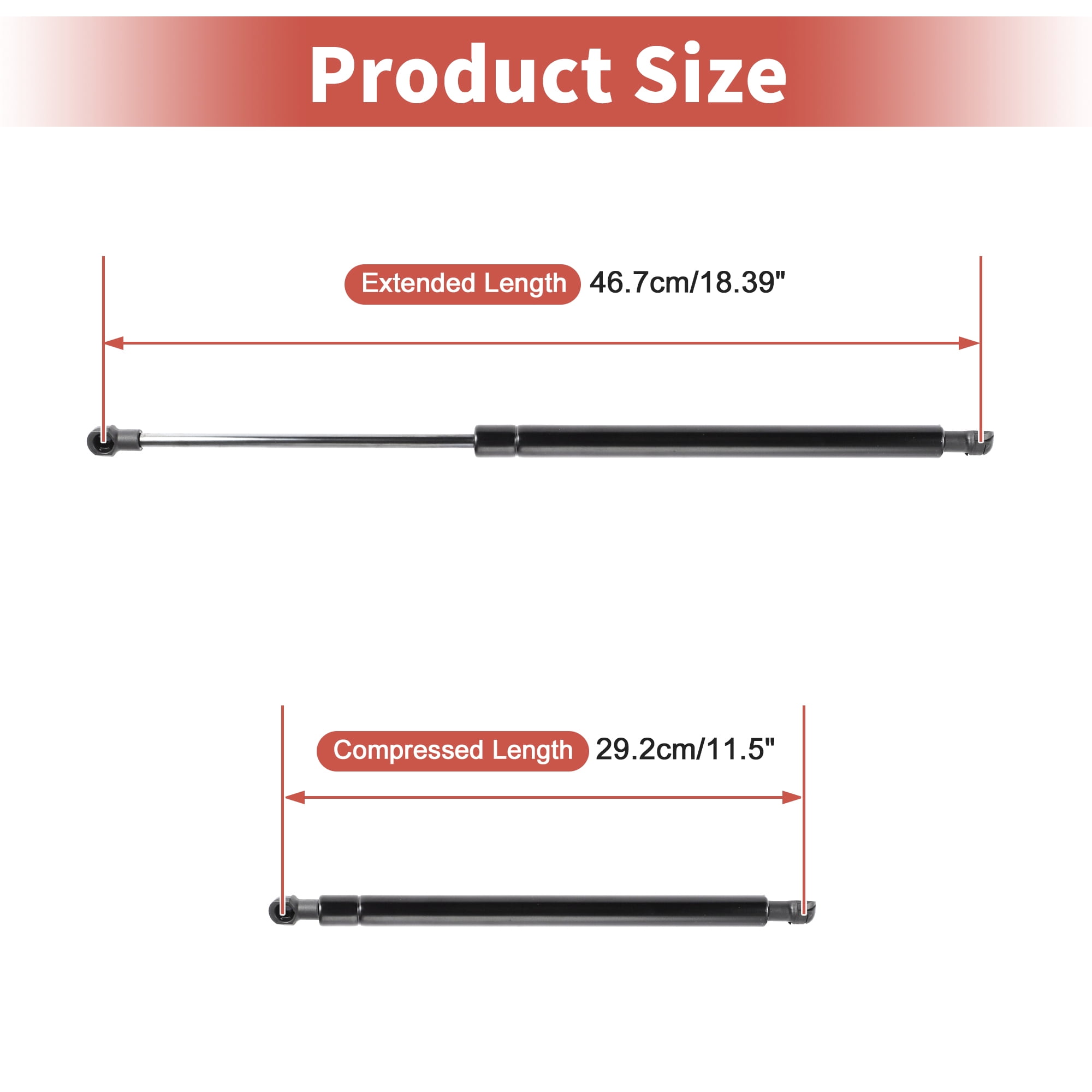 Unique Bargains 2Pcs Rear Hatch Lift Supports Gas Struts for Toyota Matrix 2009-2013