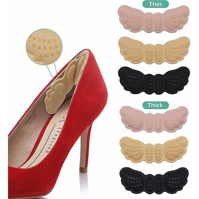 6 Paires (trois Couleurs, Deux Paisseurs) De Semelles Intrieures, Protge-talons, Clips De Talon, Talonnettes Extra Larges Pour Chaussures, Anti-bu