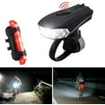 thumbnail image 2 of Bike Bicycle Cycling USB Rechargeable LED Head Front Light Rear Tail Lamp Kit, 2 of 8