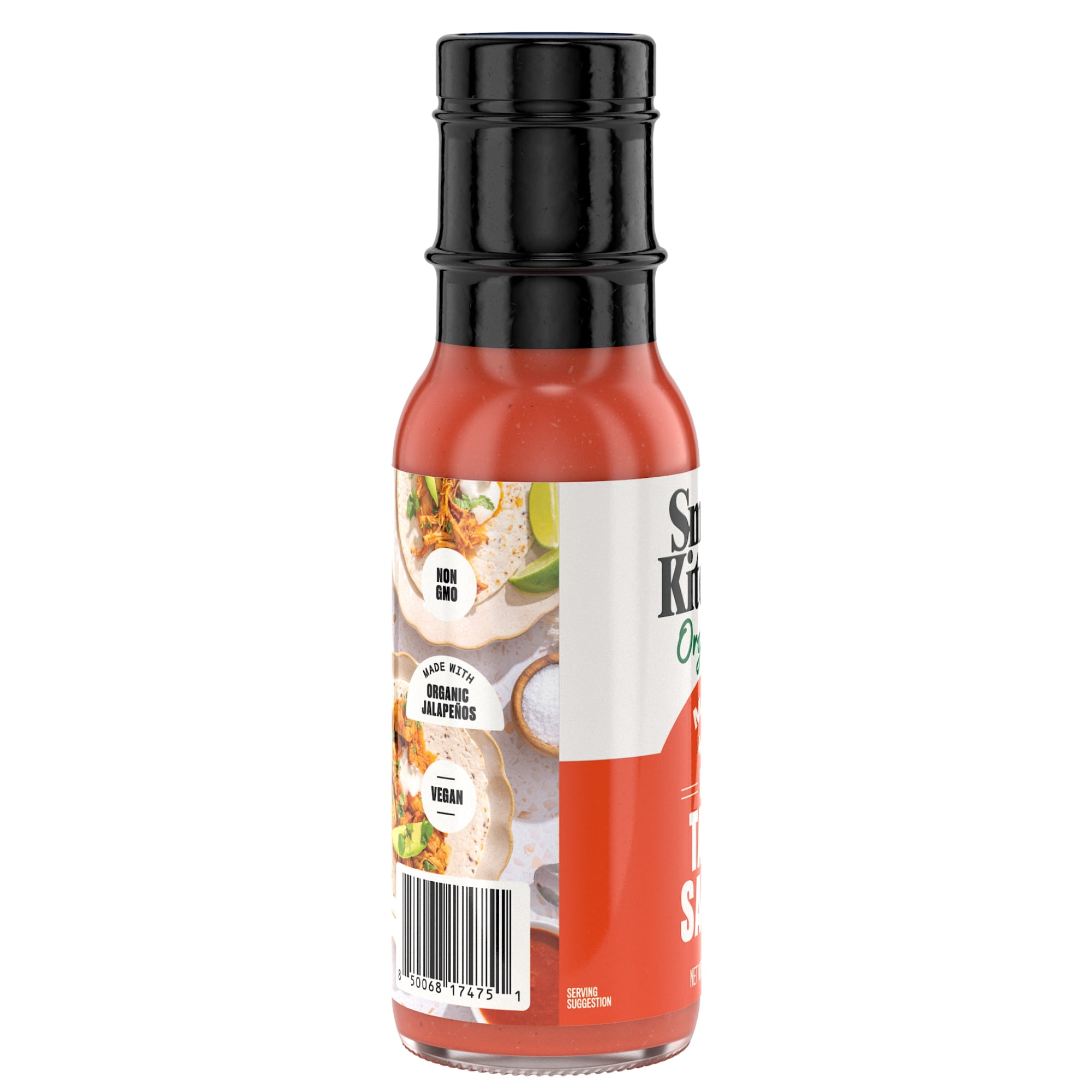 (4 pack) Smash Kitchen Organic Mild Red Taco Sauce, 8 oz