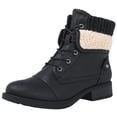 thumbnail image 2 of GLOBALWIN Women's lace Up Boots for Women with Low Heel 8M Black, 2 of 7
