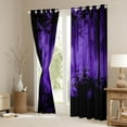 thumbnail image 3 of Feelyou Woodland Botanical Black Out Curtains for Adult, Purple Tree Plant Curtains Pack of 2 (42x63 Each), Rustic Farmhouse Bedroom Curtains, Black Out Curtains Decor, 3 of 6