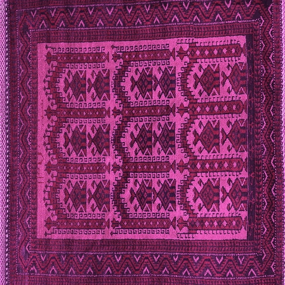 Ahgly Company Indoor Square Southwestern Pink Country Area Rugs, 5' Square