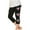 Black, variant on Girls Capri Leggings Independence Day Print High Waist Kids Leggings Athletic Sports Workout Dance Tights Cropped Pants Black 5-6 Years
