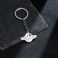 thumbnail image 2 of Europea y Personalidad de Acero Inoxidable Saturno Planeta Colgante Diseño Hip Hop Llavero Colgante Estrella Accesorios, 2 of 7
