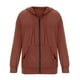 thumbnail image 4 of ICHUANYI Clearance Fashion Woman Long Sleeve Zipper Open Front Loose Outerwear Printing Blouse Coat Tops Pockets Hooded Blouse(Brown, XL) ICHUANYI WER2023080913242, 4 of 5
