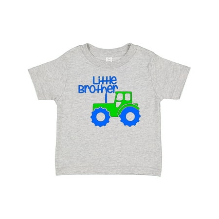 

Inktastic Little Brother Tractor Gift Baby Boy T-Shirt