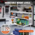 thumbnail image 5 of CAFORKP 12x48" Double Deck Overshelf - Height Adjustable Stainless Steel Work Table, 5 of 7