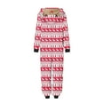 thumbnail image 4 of Odeerbi Matching Family Christmas Pajamas Sets Parent-Child Xmas Warm Hooded Jumpsuit Printed Home Wear Set Loungewear Sleepwear Jammies for Mom, 4 of 6