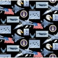 thumbnail image 2 of Cotton United States of America Air Force USA Patriotic Military Cotton Fabric Print by the Yard (1021af), 2 of 2