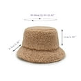 thumbnail image 3 of purcolt Winter Bucket Hat for Women Soft Warm Lamb Wool Fuzzy Bucket Hat Teddy Fisherman Cap Basin Hat for Casual, Trips, Sports, Skiing, 3 of 8