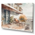 thumbnail image 2 of DESIGN ART Designart "Capturing The Bliss Of A Summer Terrace Ii" City Art Deco Canvas Prints 32 in. wide x 16 in. high, 2 of 5