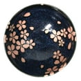 thumbnail image 3 of Pack Of 5 Blue Japanese Hasui Sakura Cherry Blossom Ceramic Large Rice Bowls, 3 of 9