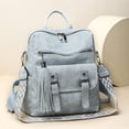thumbnail image 6 of PRIYAL PU Leather Small Backpack for Women | Fashion Tassel Ladies Small Diaper Bag - Mini Backpack Purse Suitable for Travel, Work, 6 of 9