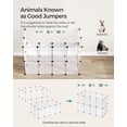 thumbnail image 4 of Pet Playpen SONGMICS ULPC001W01 125 x 63 x 42 cm para animales pequeños, 4 of 8