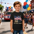 thumbnail image 2 of Hihipz Toddler Boys 4Th Of July T-Shirt America's 250Th Anniversary USA Flag Print Short Sleeve Crew Neck Patriotic Tee, 2 of 4